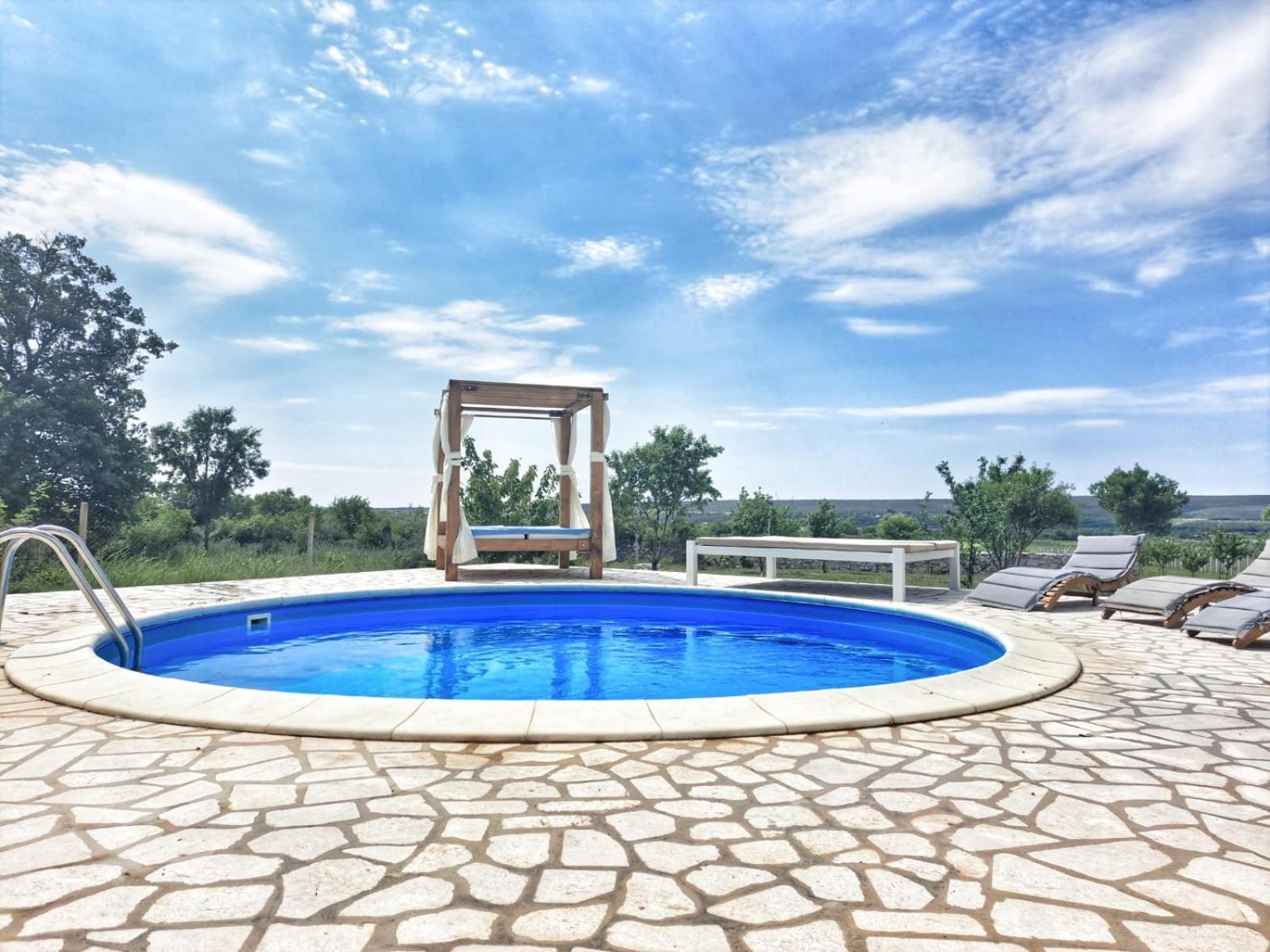 Villa Stone Pearl With Heated Swimming Pool Sveti Filip i Jakov Eksteriør billede