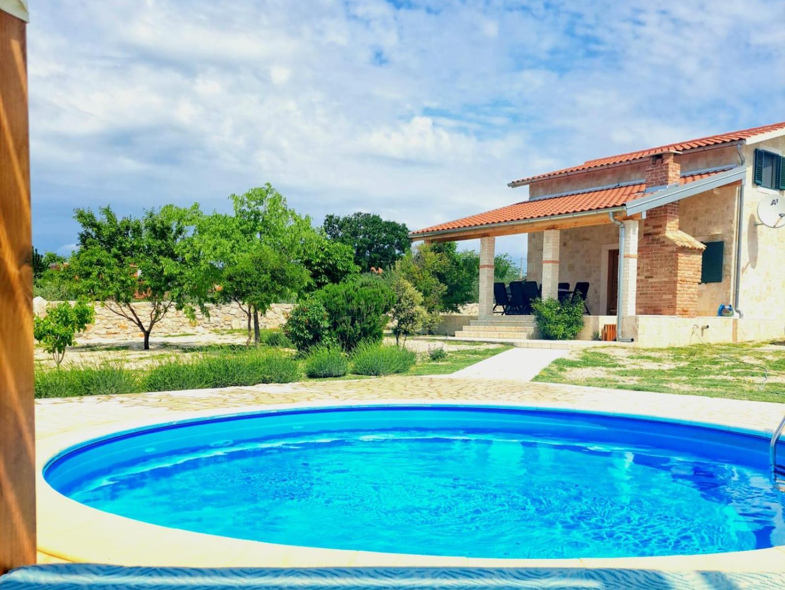 Villa Stone Pearl With Heated Swimming Pool Sveti Filip i Jakov Eksteriør billede